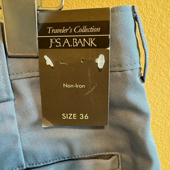 Jos. A. Bank Men’s Blue Chinos Travelers Collection Size 36W - Picture 7 of 12